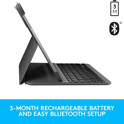 Logitech SLIM FOLIO PRO Backlit Bluetooth Keyboard Case for iPad Pro 12.9-inch (3rd and 4th Gen) (Refurbished) DailySale