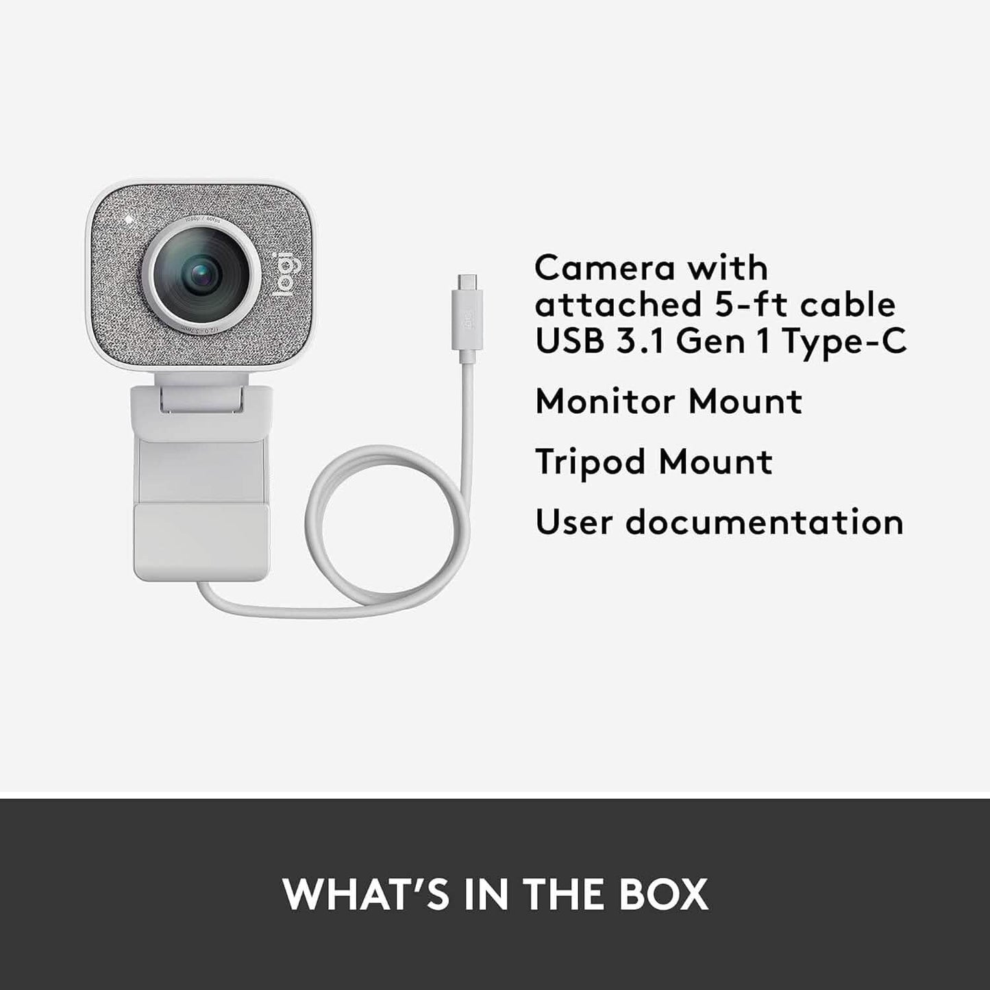 Logitech StreamCam, Live Streaming Webcam  (Refurbished) DailySale