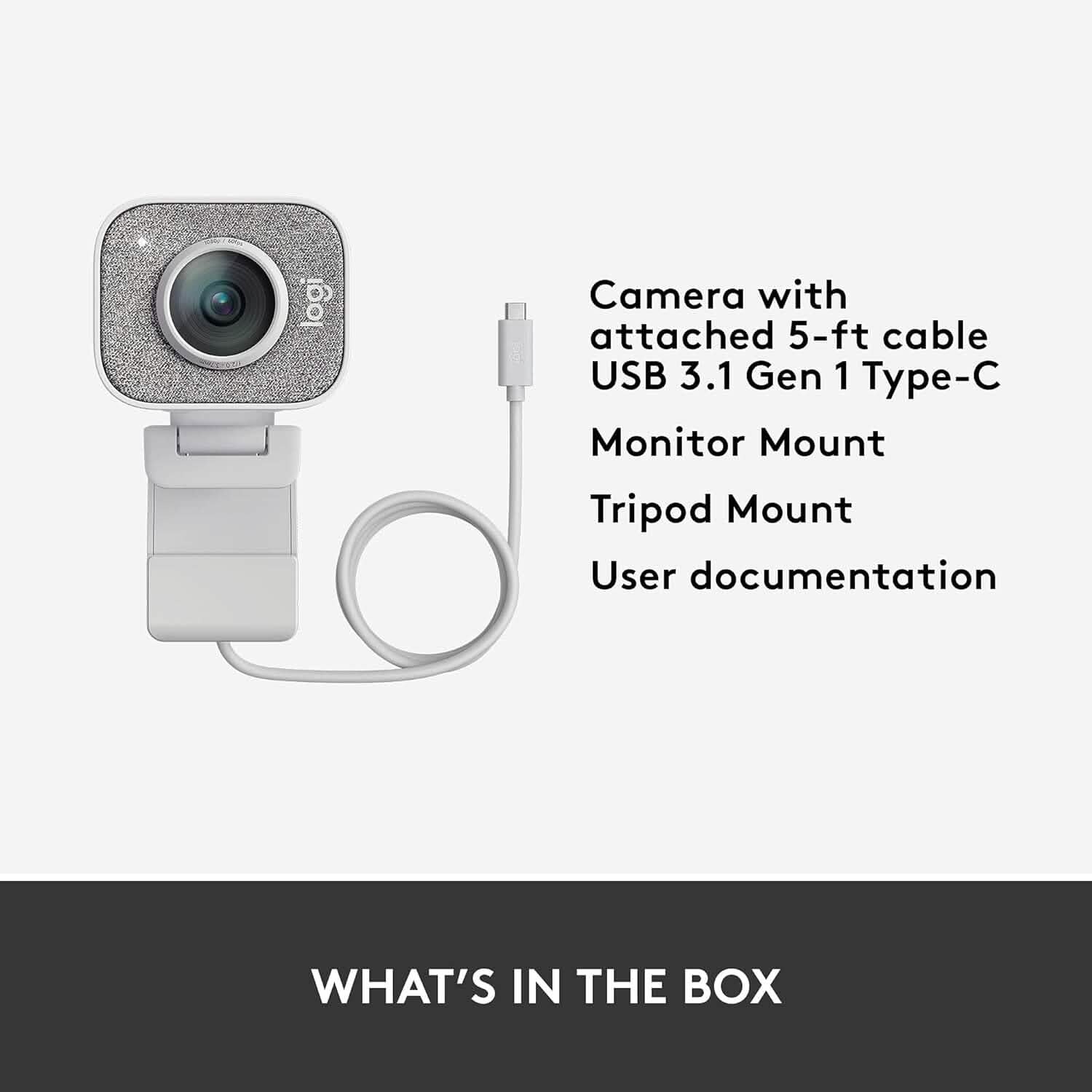 Logitech StreamCam, Live Streaming Webcam  (Refurbished) DailySale