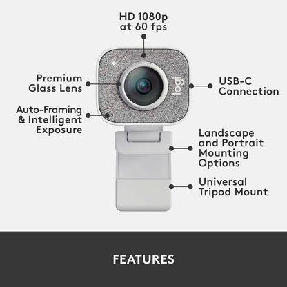 Logitech StreamCam, Live Streaming Webcam  (Refurbished) DailySale