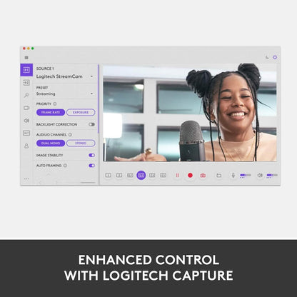Logitech StreamCam, Live Streaming Webcam  (Refurbished) DailySale