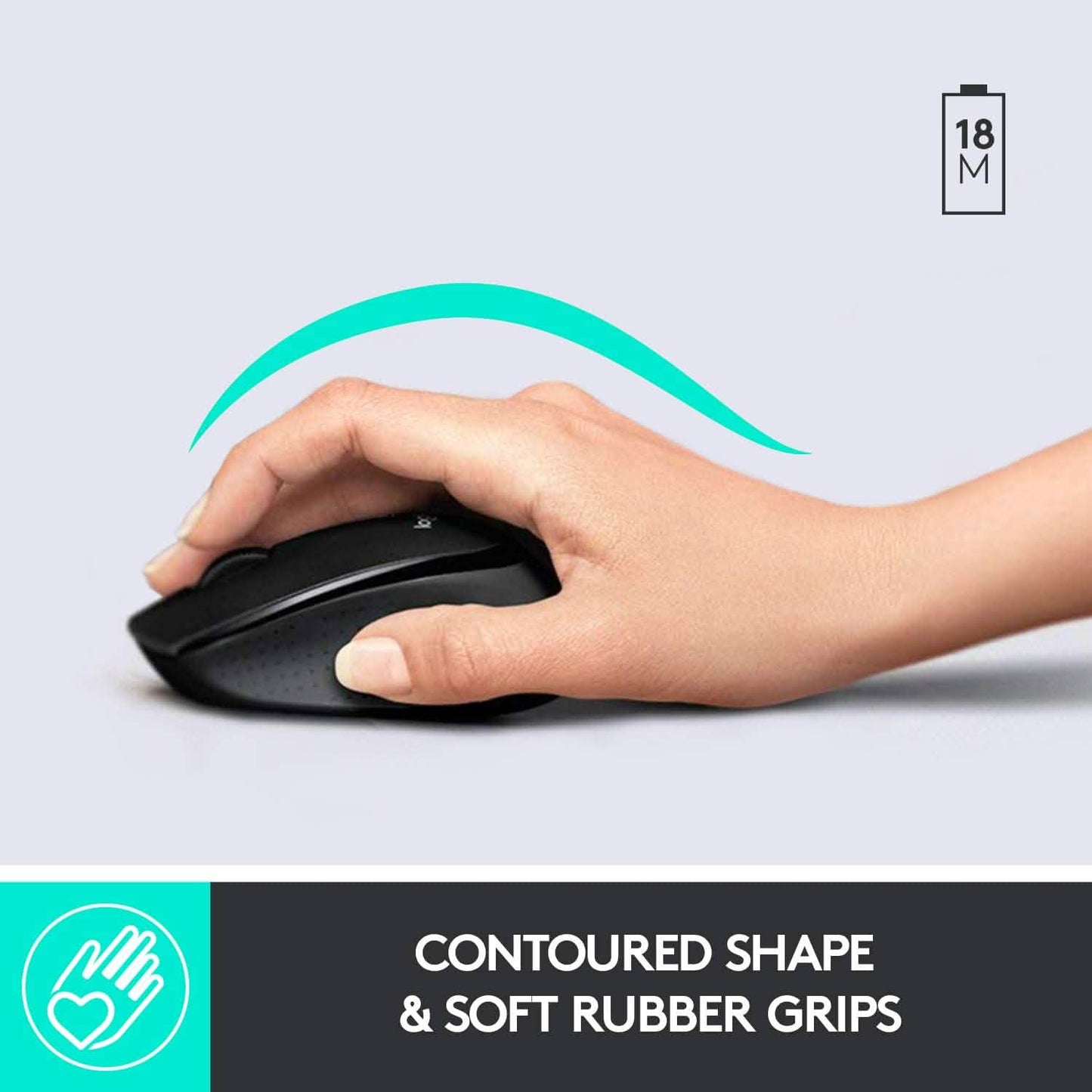 Logitech Wireless Combo Full-Sized Keyboard with Comfortable Right-Handed Mouse (Refurbished) DailySale
