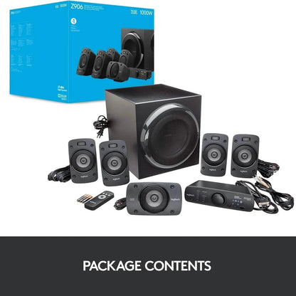 Logitech Z906 5.1 Surround Sound Speaker System - THX, Dolby Digital and DTS Digital Certified (Refurbished) DailySale