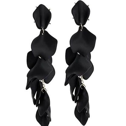 Long Acrylic Rose Petal Earrings DailySale