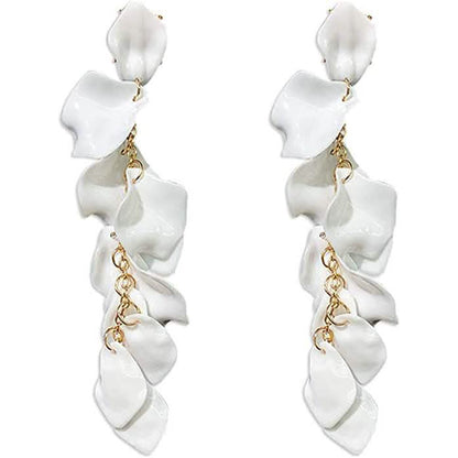 Long Acrylic Rose Petal Earrings DailySale