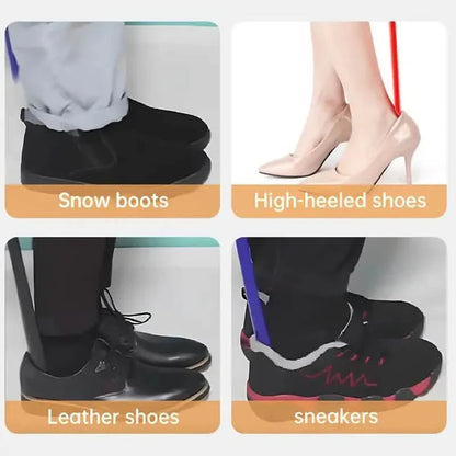 Long Handle Plastic Shoe Horn with Grip, Shoehorn Tool For Easy Shoe On and Off DailySale