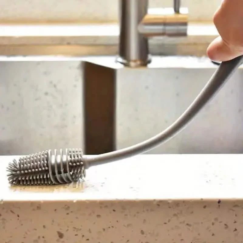 Long-Handle Silicone Cup & Bottle Brush DailySale