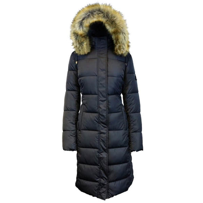 Long Heavyweight Parka Jacket with Faux-Fur Hood DailySale