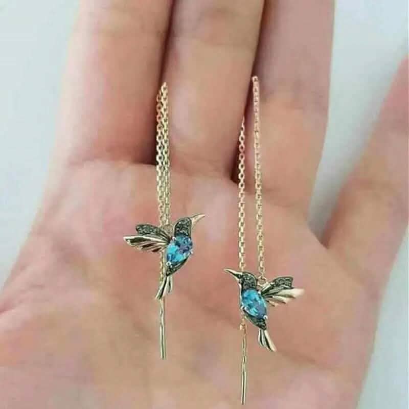 Long Hummingbird Animal Earrings DailySale
