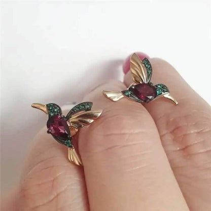 Long Hummingbird Animal Earrings DailySale