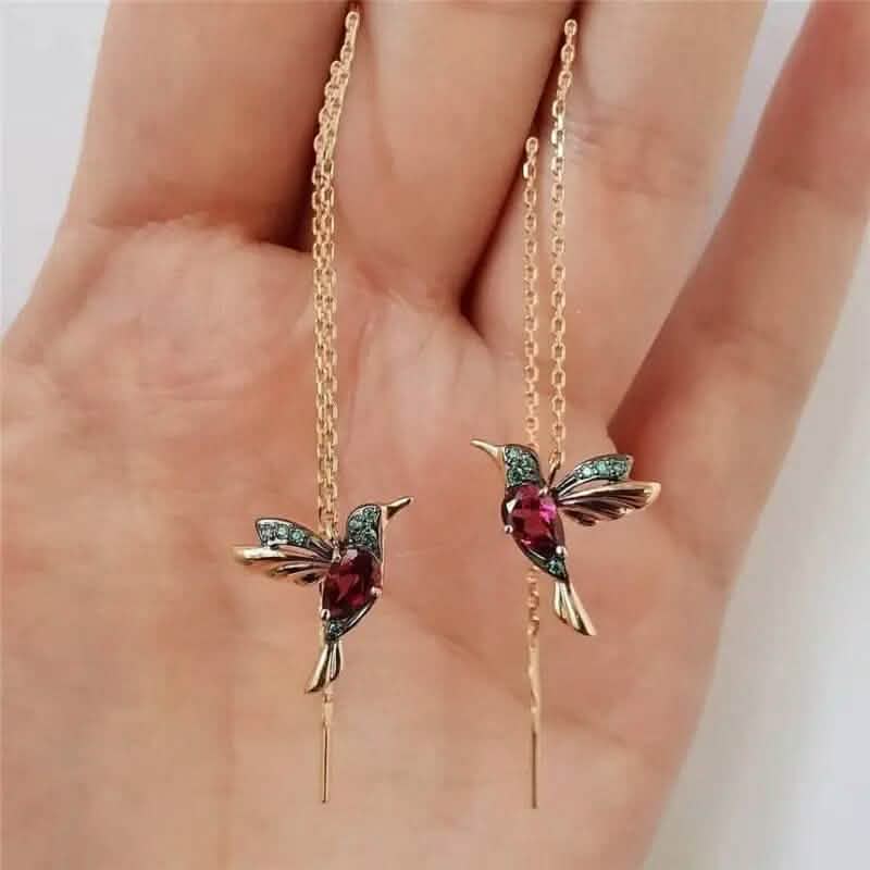 Long Hummingbird Animal Earrings DailySale