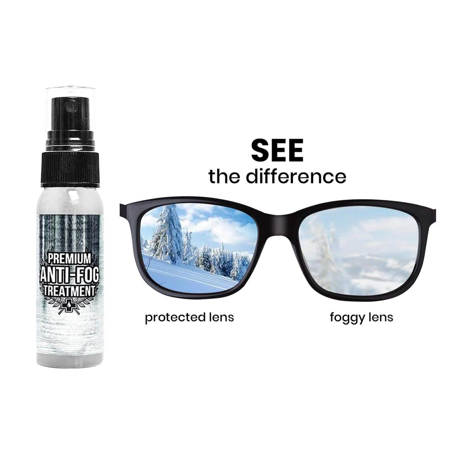Long-Lasting Anti-Fog Spray For Glasses, Goggles, Lens, Binoculars, PPE, Mirrors DailySale