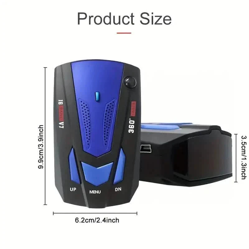 Long Range Car Detection System,City/Hwy Speed Alarm & POP Fast Scan, Automatic 360° Detection With Voice Prompt DailySale
