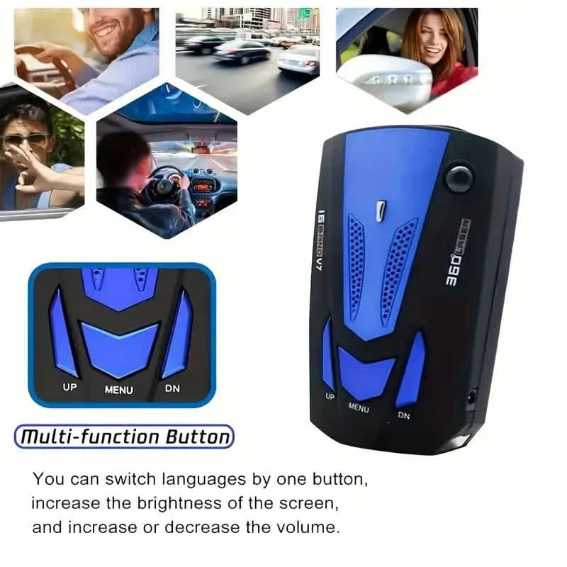 Long Range Car Detection System,City/Hwy Speed Alarm & POP Fast Scan, Automatic 360° Detection With Voice Prompt DailySale