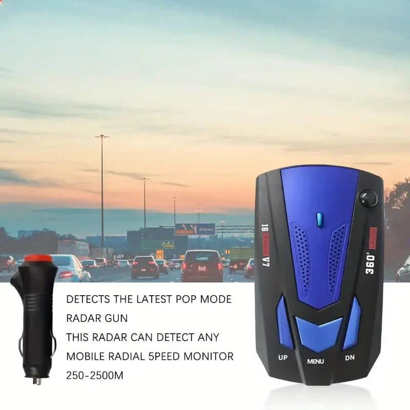 Long Range Car Detection System,City/Hwy Speed Alarm & POP Fast Scan, Automatic 360° Detection With Voice Prompt DailySale