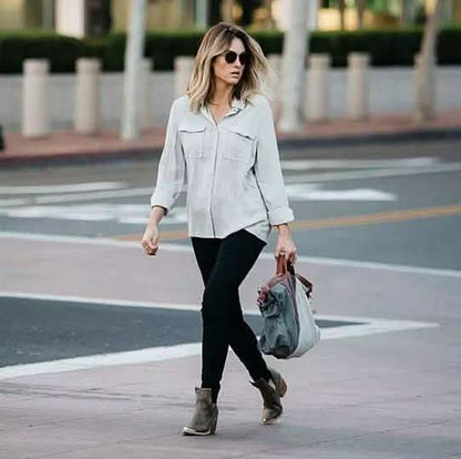 Loose Cut White Linen/Cotton Button Up Breathable Shirt - Size: XL DailySale