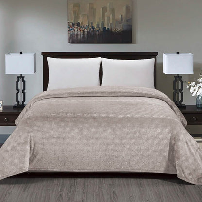 Louvre Blanket-Beige-Queen DailySale