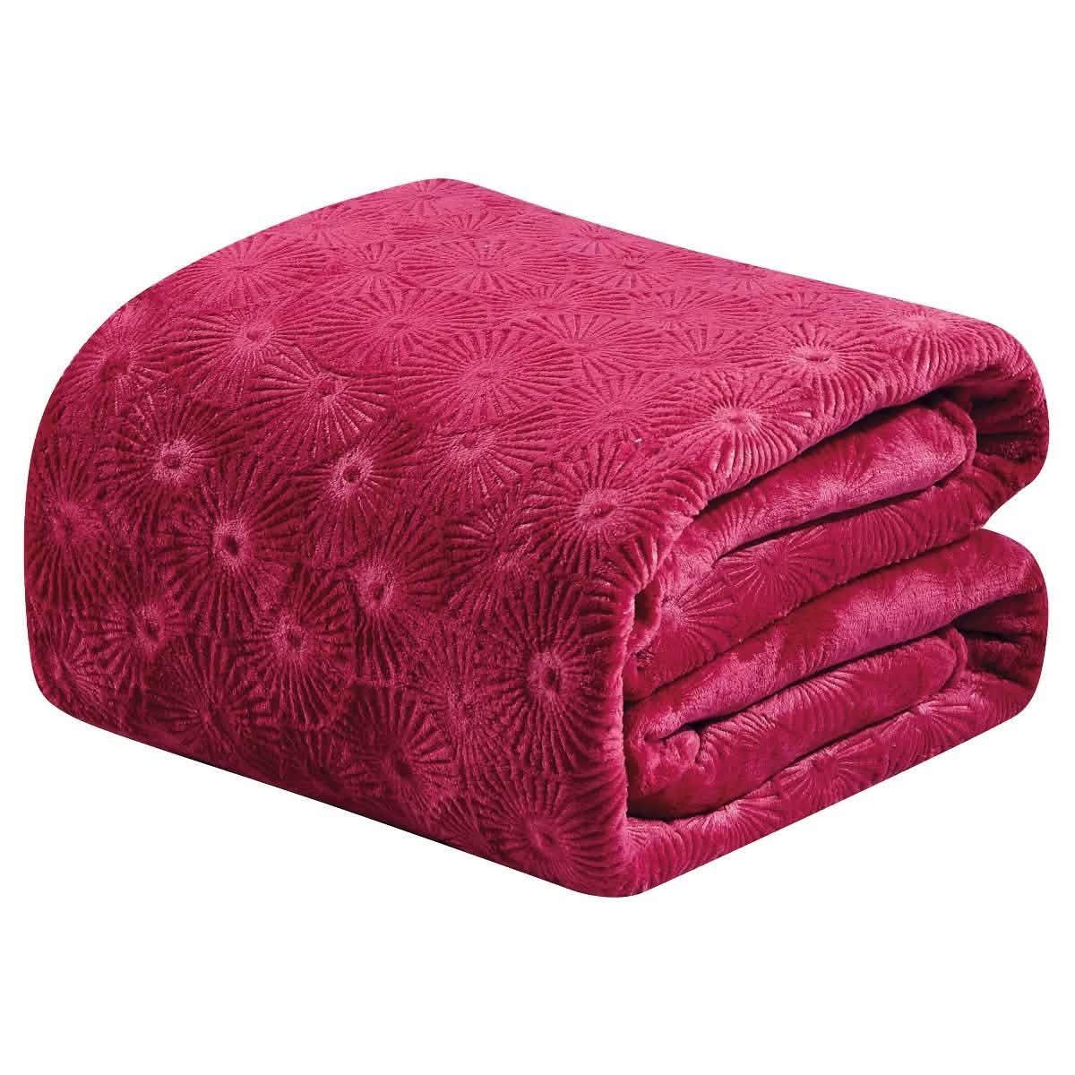 Louvre Embossed Microplush Blanket - Assorted Colors DailySale