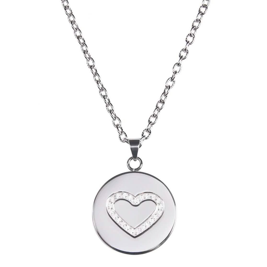 Love, Faith, & Survival Cubic Zirconia Disc Necklace DailySale