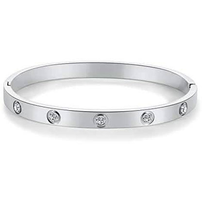 Love Friendship Bracelet Bangle with Cubic Zirconia Stones DailySale