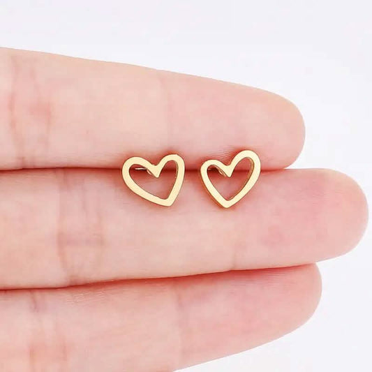 Love Stud Alloy Heart Earrings DailySale