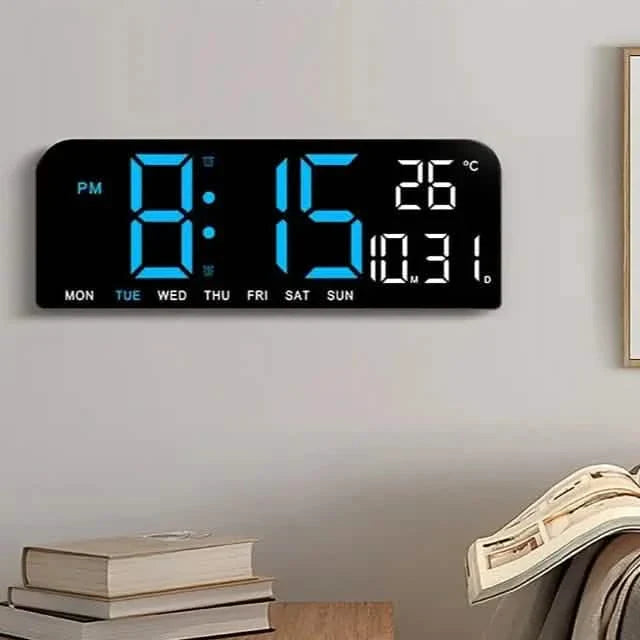 Luminous Large Screen LED Alarm Clock - Displays Week, Temperature, Humidity, and Timer DailySale