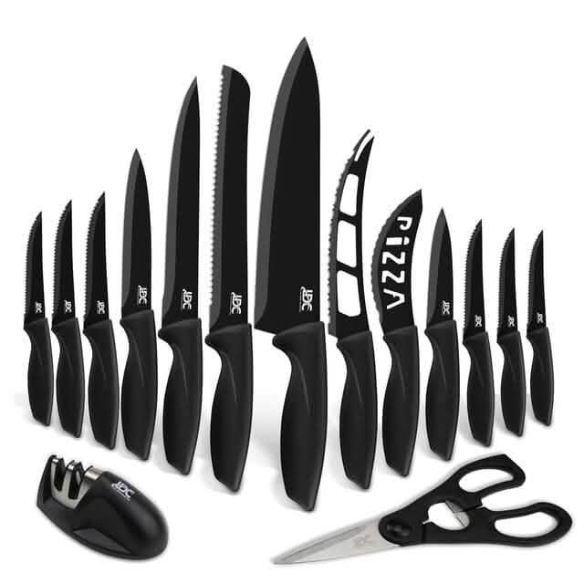 Lux Decor Collection Kitchen Knife Set Ultra Sharp Stainless Steel Knives Set DailySale