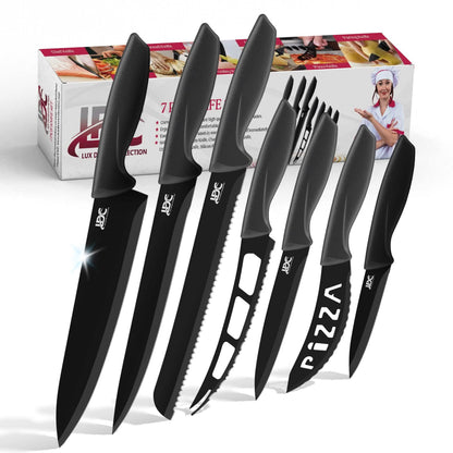 Lux Decor Collection Kitchen Knife Set Ultra Sharp Stainless Steel Knives Set DailySale