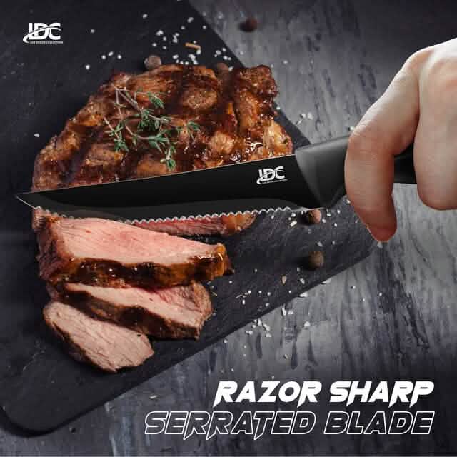 Lux Decor Collection Kitchen Knife Set Ultra Sharp Stainless Steel Knives Set DailySale