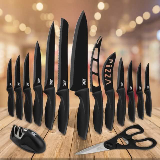 Lux Decor Collection Kitchen Knife Set Ultra Sharp Stainless Steel Knives Set DailySale