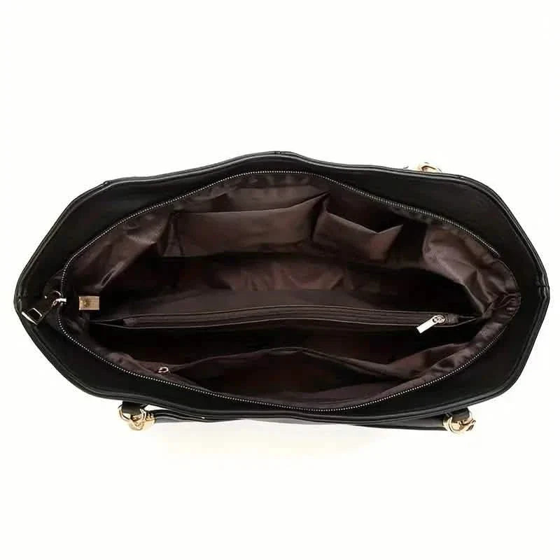 Luxurious Large Capacity Satchel Bag Stylish Top-Handle Design With Pendant DailySale