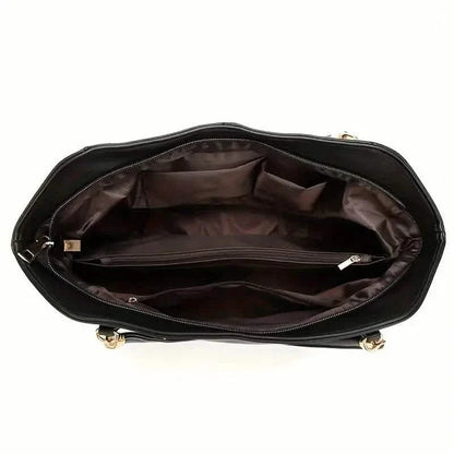 Luxurious Large Capacity Satchel Bag Stylish Top-Handle Design With Pendant DailySale