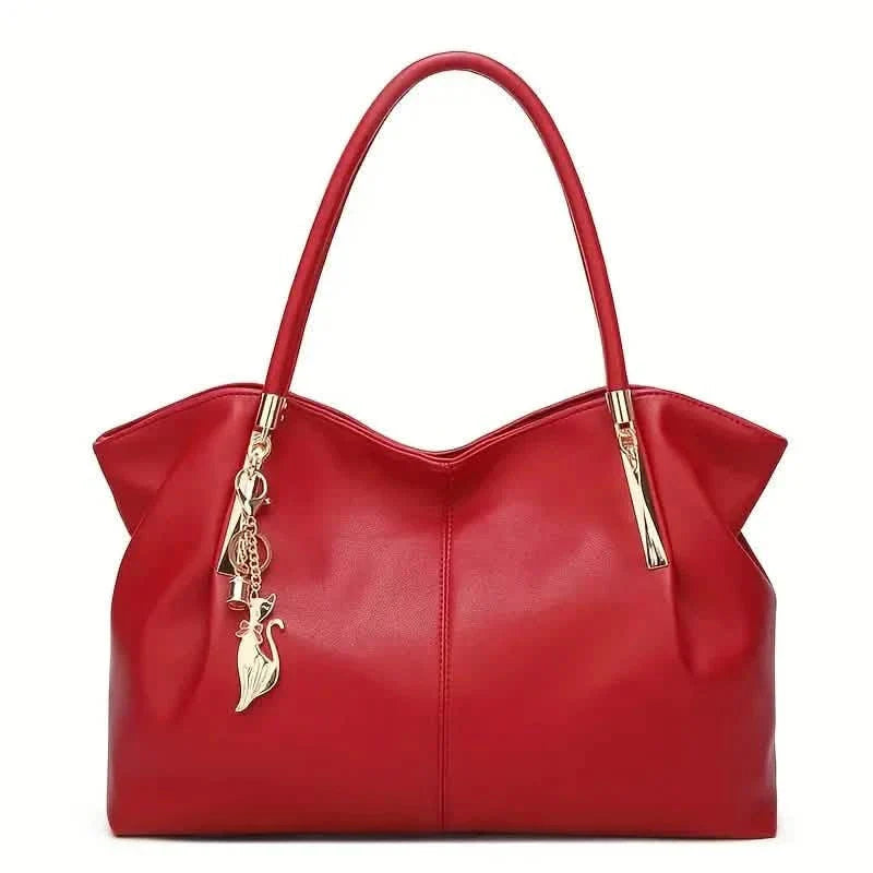 Luxurious Large Capacity Satchel Bag Stylish Top-Handle Design With Pendant DailySale
