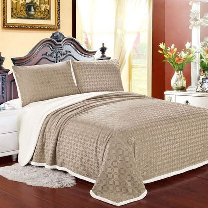 Luxurious Reversible Designer Sherpa Blanket DailySale