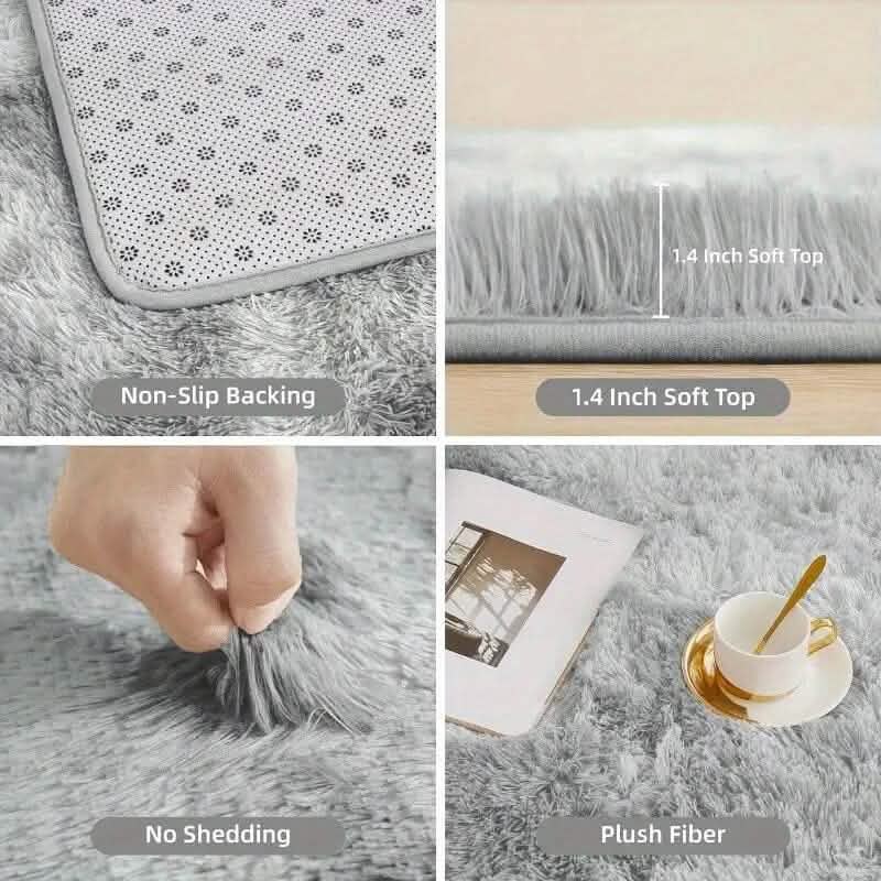 Luxurious Soft Faux Fur Oval Area Rug DailySale