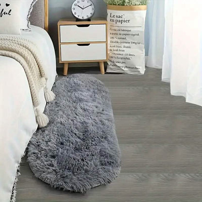 Luxurious Soft Faux Fur Oval Area Rug DailySale