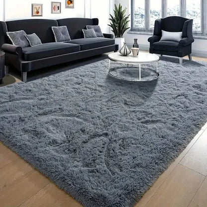 Luxurious Velvet Rectangular Shaggy Plush Carpet Rug DailySale