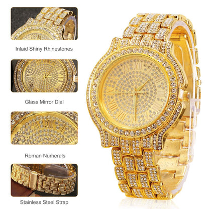 Luxury Crystal Rhinestone Quartz Watch DailySale
