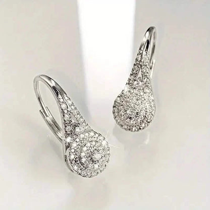 Luxury Eight Heart Earrings with Cubic Zirconia DailySale
