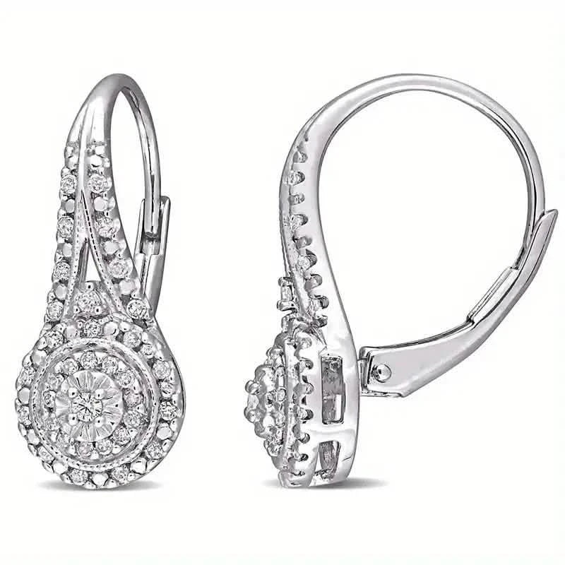 Luxury Eight Heart Earrings with Cubic Zirconia DailySale