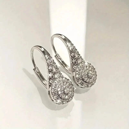 Luxury Eight Heart Earrings with Cubic Zirconia DailySale