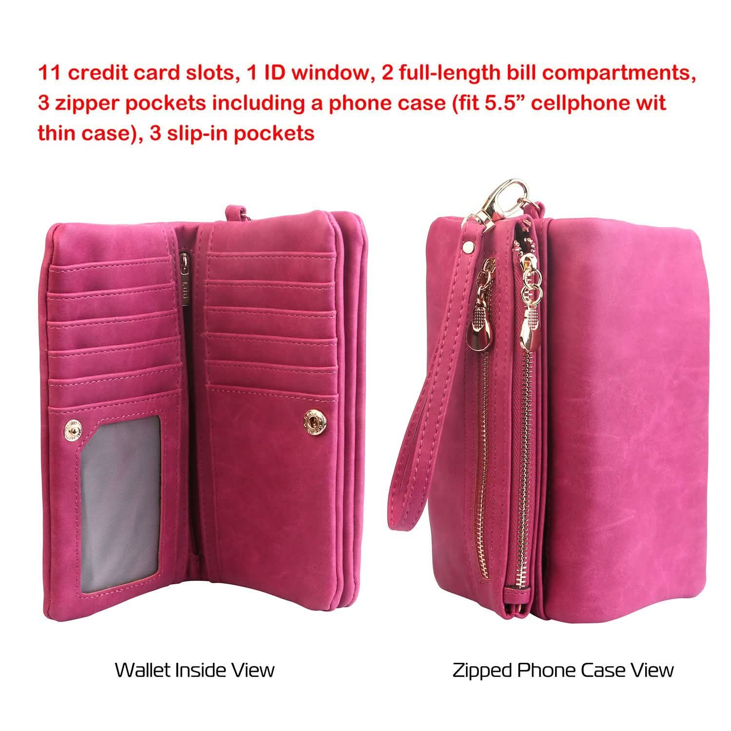 Luxury Women's Leather Clutch Wallet DailySale