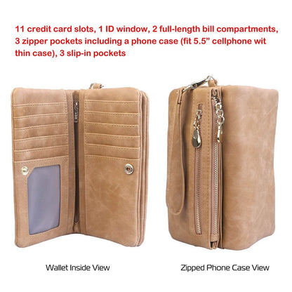 Luxury Women's Leather Clutch Wallet DailySale