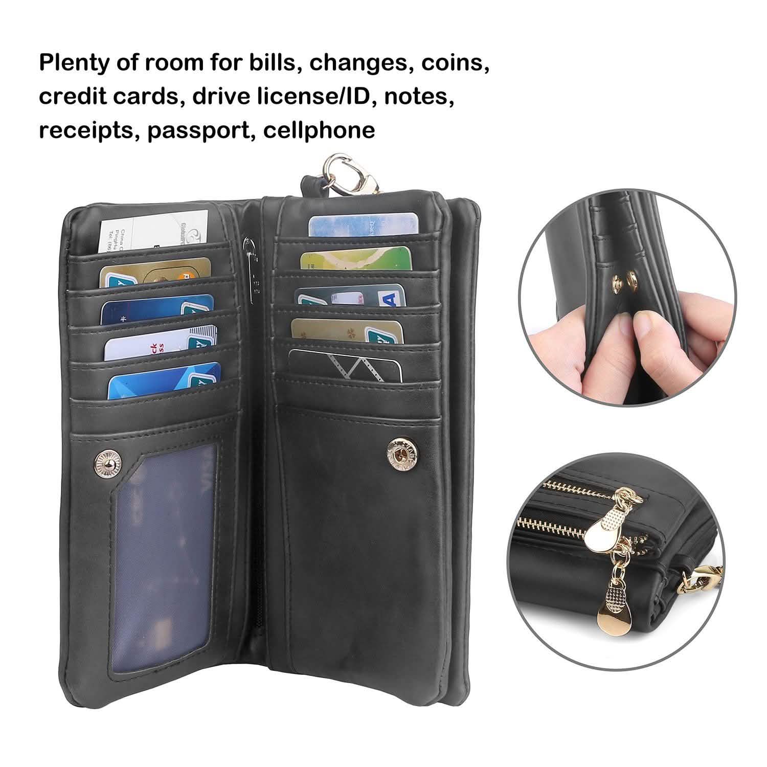 Luxury Women's Leather Clutch Wallet DailySale