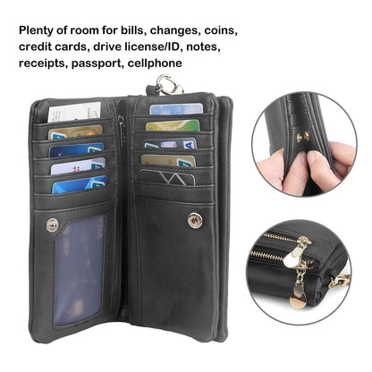 Luxury Women's Leather Clutch Wallet DailySale