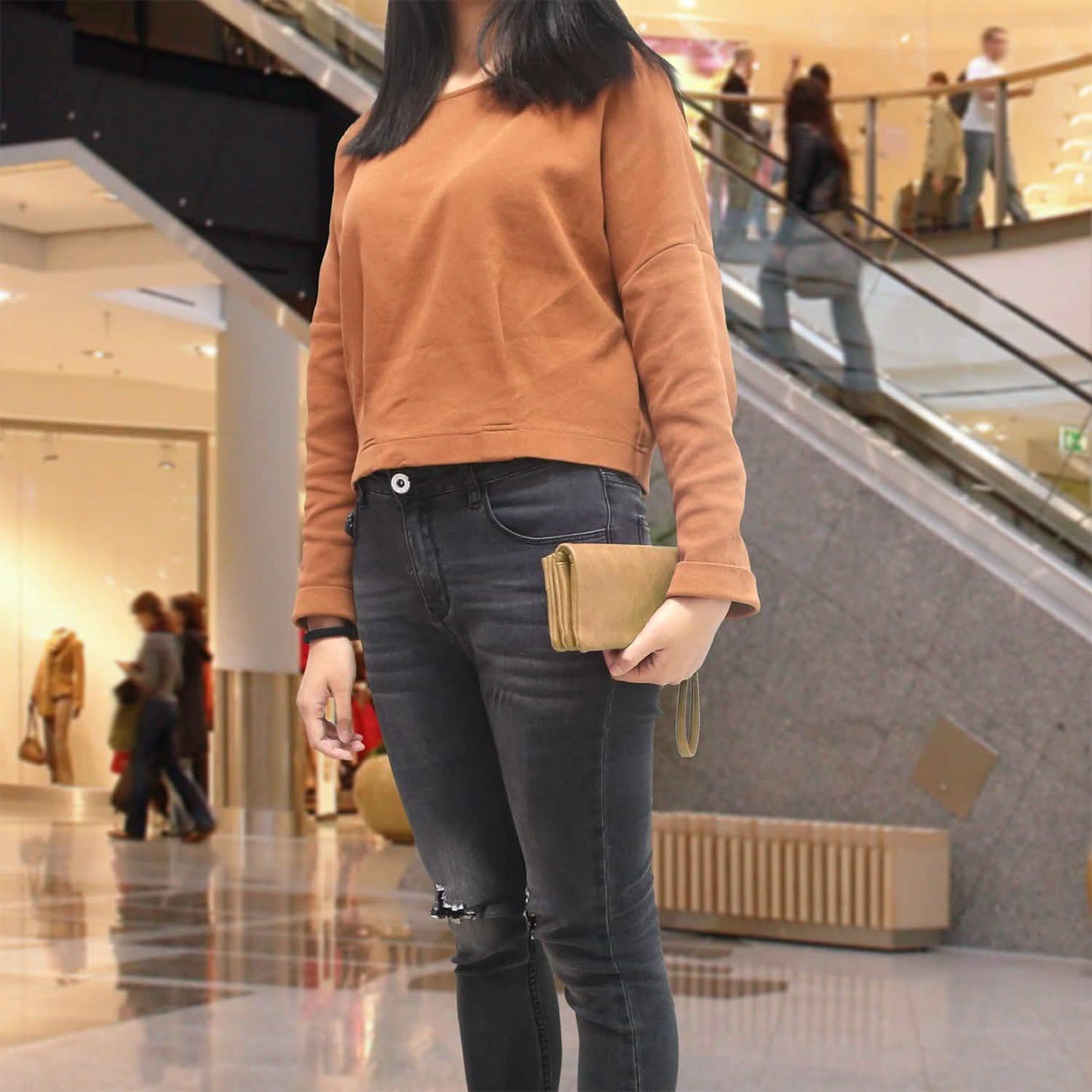 Luxury Women's Leather Clutch Wallet DailySale