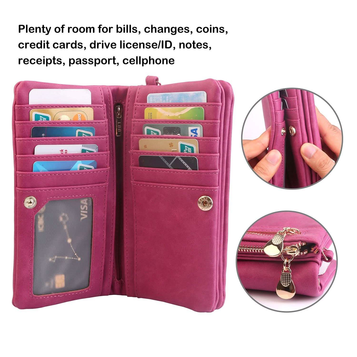 Luxury Women's Leather Clutch Wallet DailySale