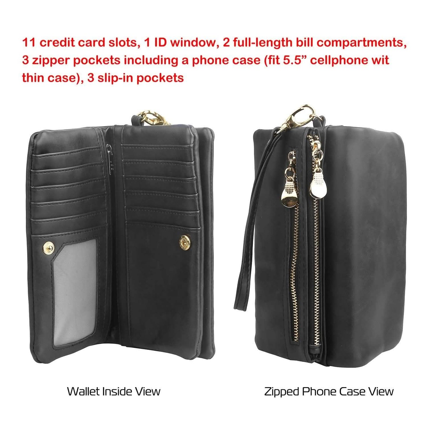 Luxury Women's Leather Clutch Wallet DailySale