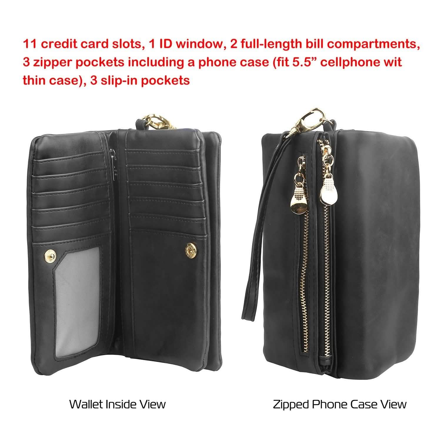Luxury Women's Leather Clutch Wallet DailySale