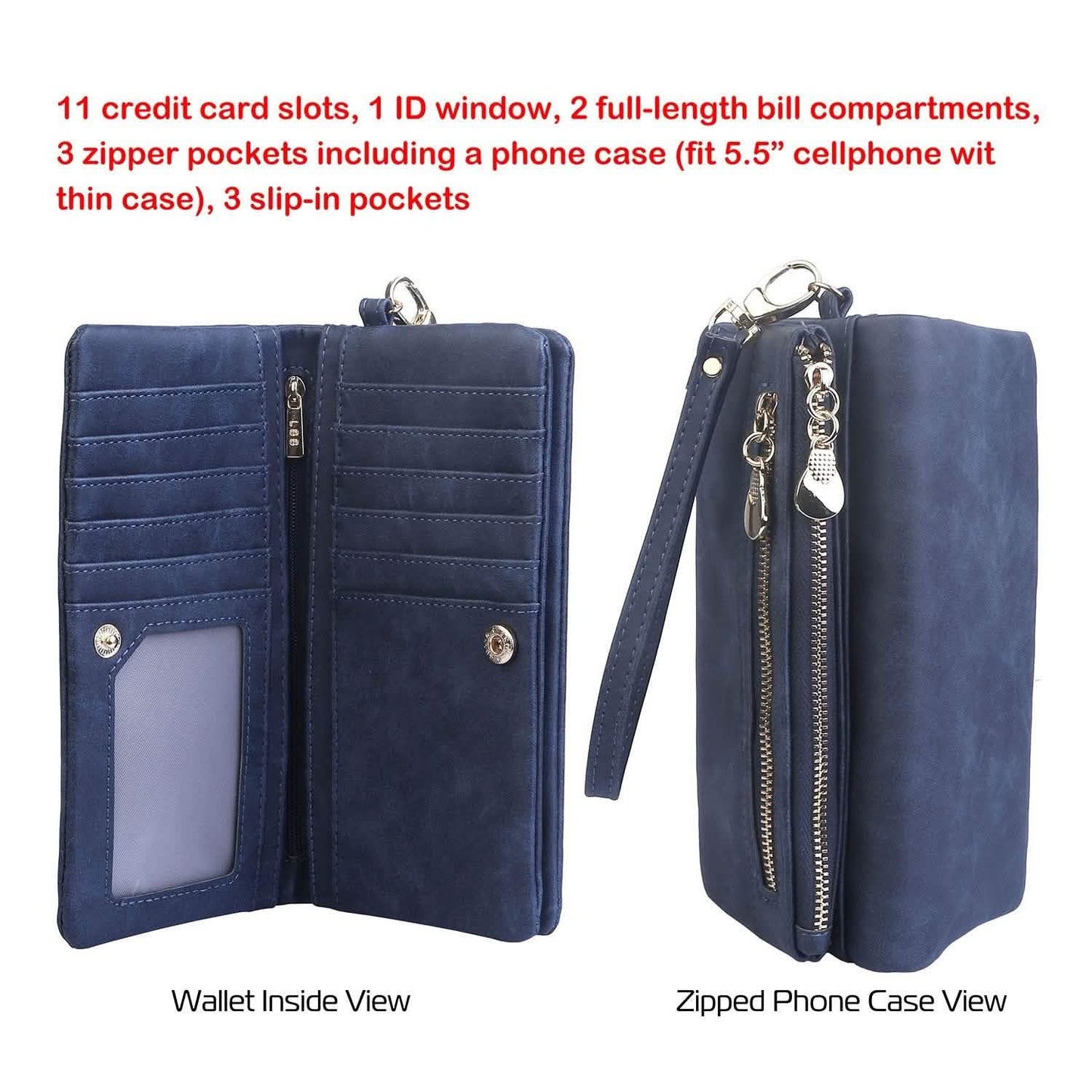 Luxury Women's Leather Clutch Wallet DailySale
